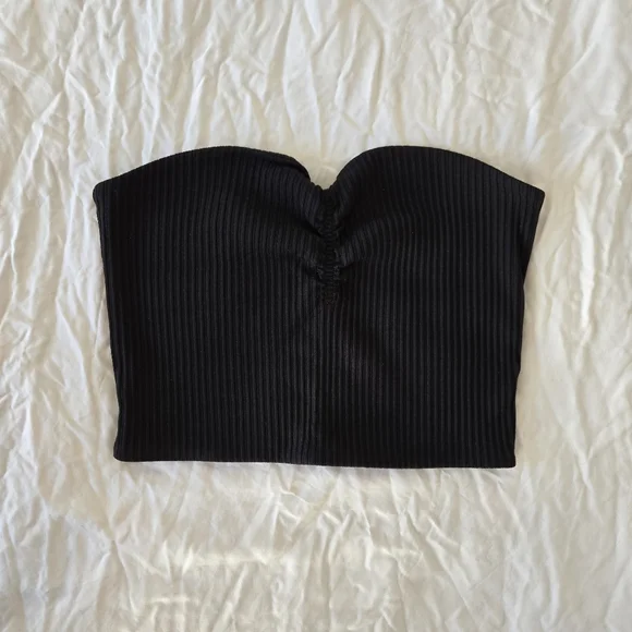 Wilfred Cropped Ribbed Tube Top - Picture 2 of 4